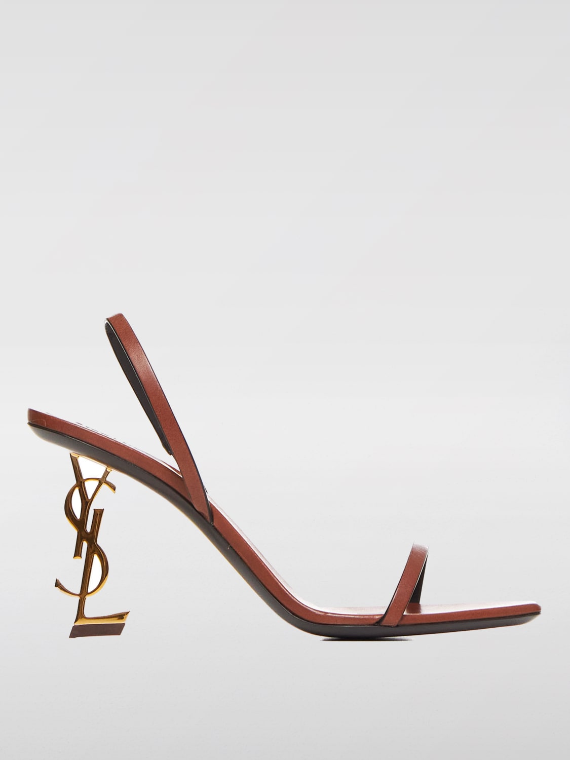 SAINT LAURENT HEELED SANDALS: Heeled sandals woman Saint Laurent, Burnt - Img 1