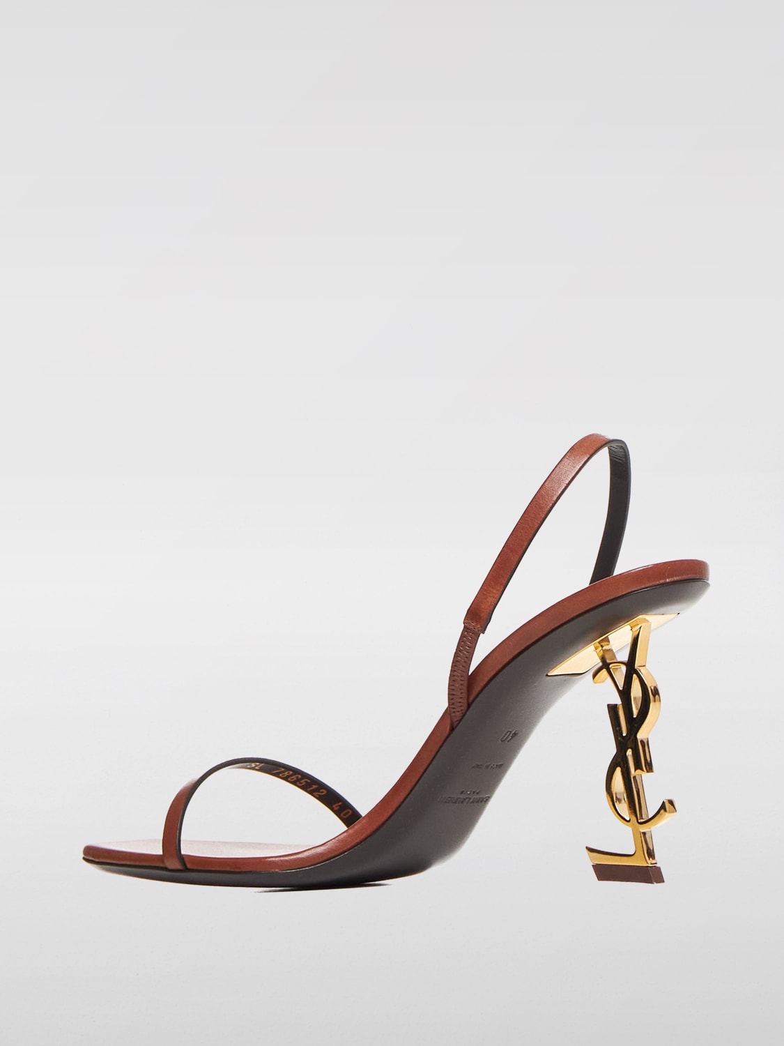 SAINT LAURENT HEELED SANDALS: Heeled sandals woman Saint Laurent, Burnt - Img 3