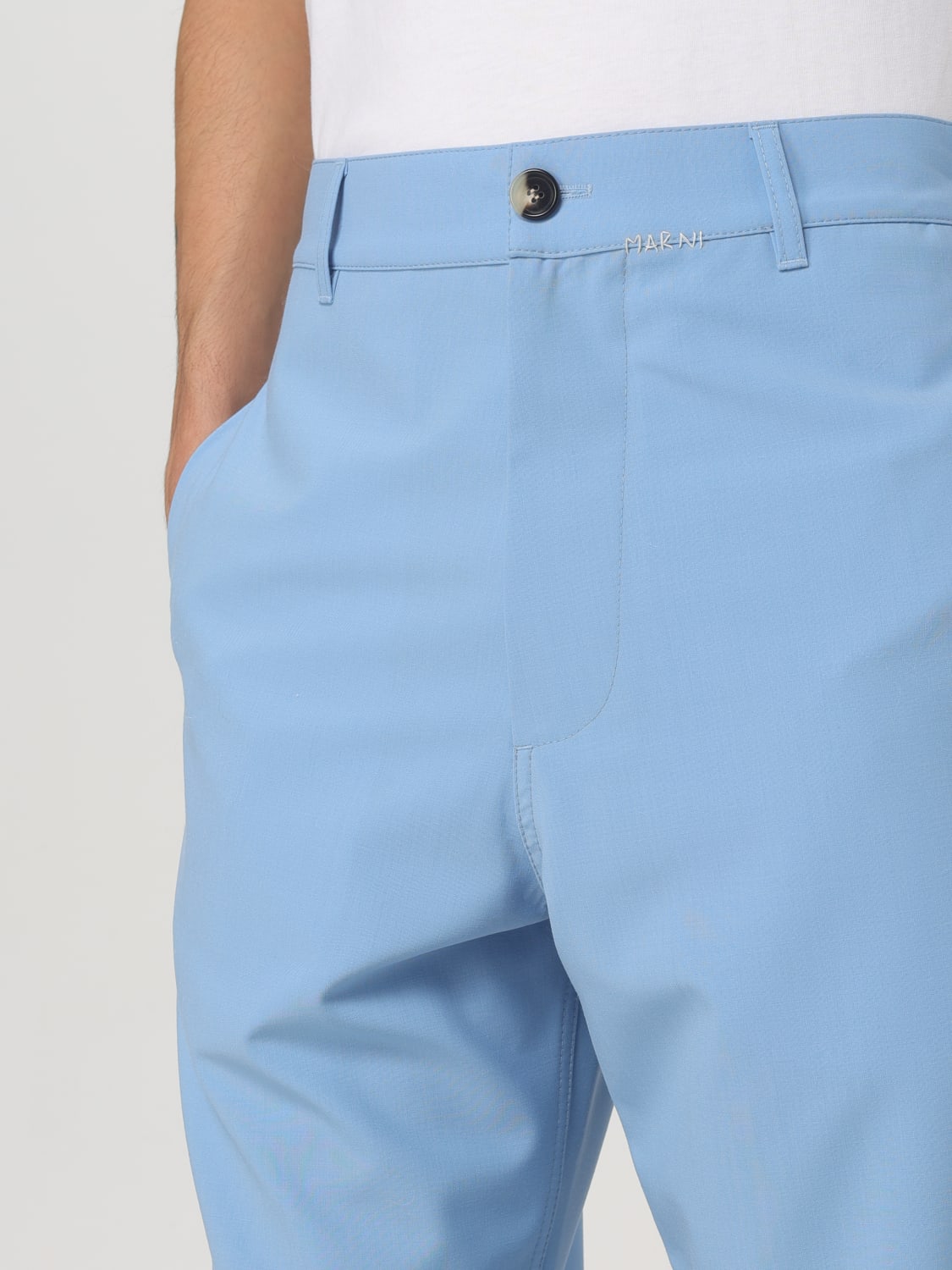 MARNI HOSE: Hose herren Marni, Blau - Img 5