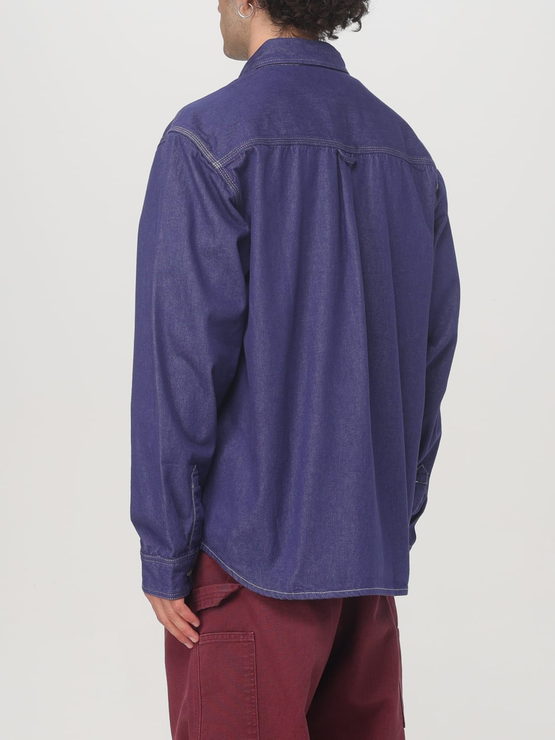 CARHARTT WIP CAMISA: Camisa hombre Carhartt Wip, Azul Oscuro - Img 3