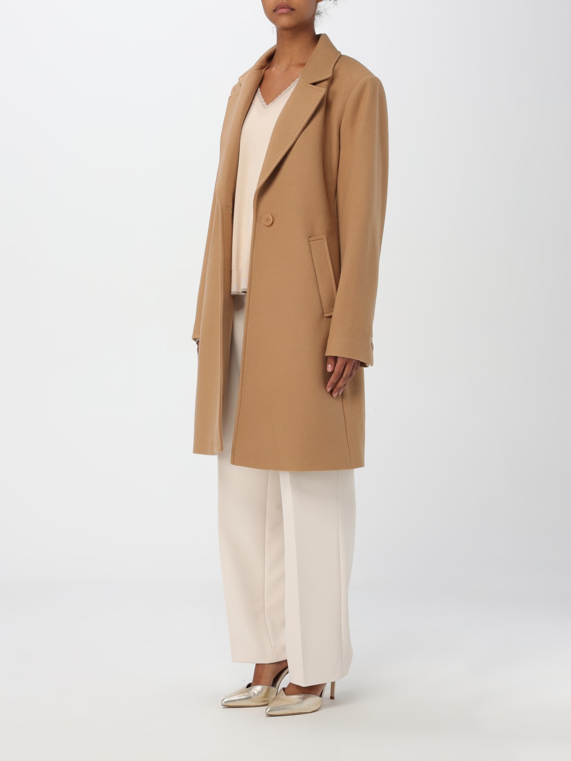 LIU JO COAT: Coat woman Liu Jo, Brown - Img 3