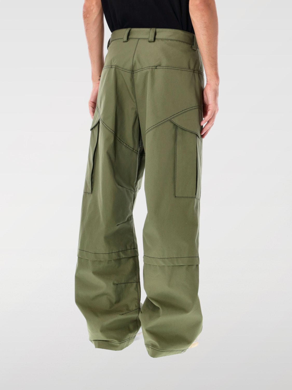 OFF-WHITE PANTALON: Pantalon homme Off-white, Vert Militaire - Img 2