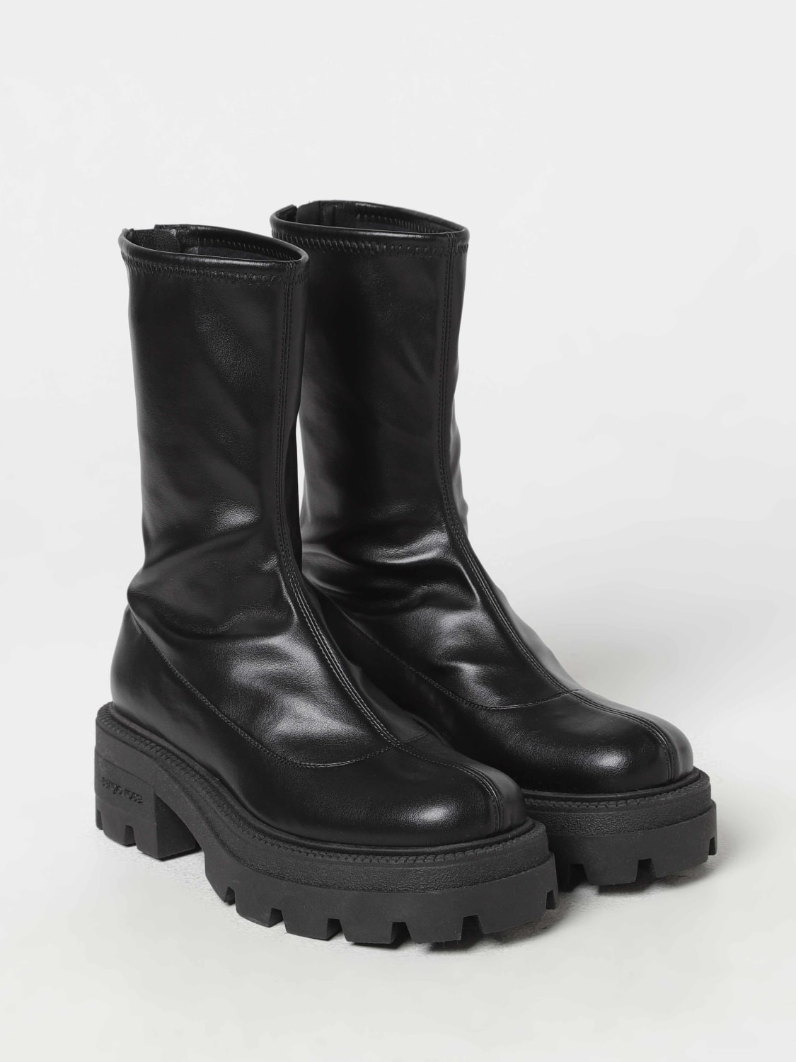 SERGIO ROSSI FLAT ANKLE BOOTS: Flat ankle boots woman Sergio Rossi, Black - Img 2