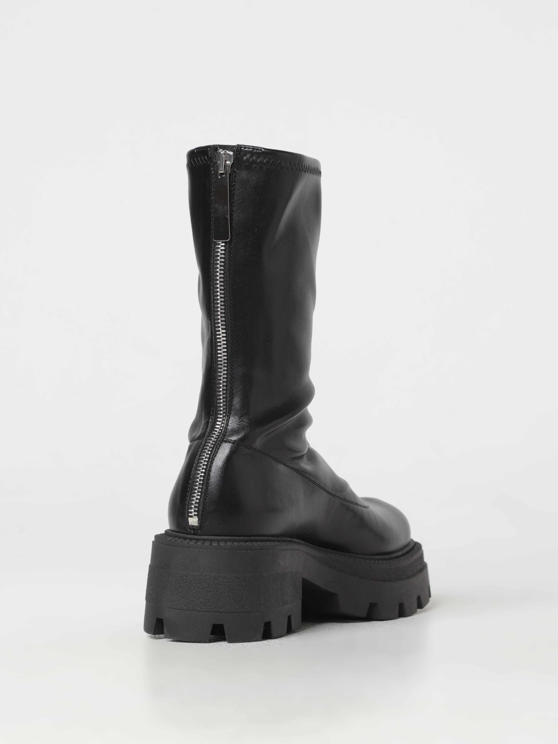 SERGIO ROSSI FLAT ANKLE BOOTS: Flat ankle boots woman Sergio Rossi, Black - Img 3