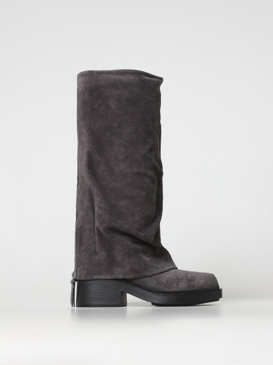 VIC MATIÉ BOOTS: Flat ankle boots woman Vic MatiÉ, Grey - Img 1