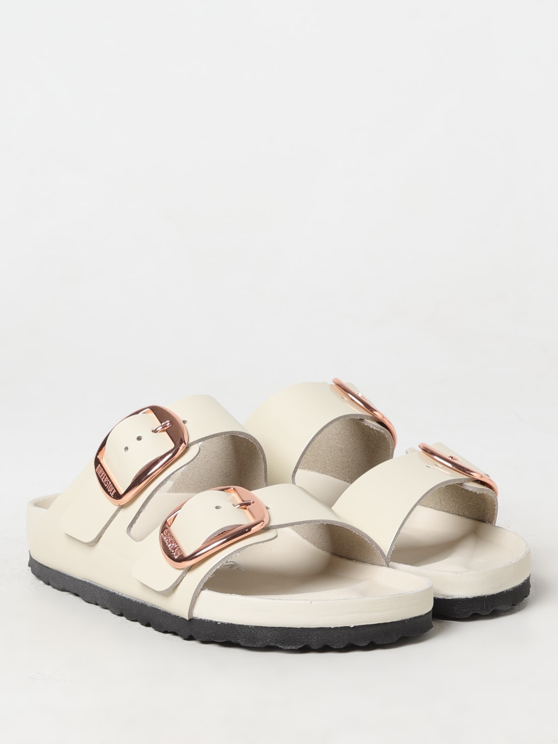 BIRKENSTOCK FLAT SANDALS: Flat sandals woman Birkenstock, White - Img 2