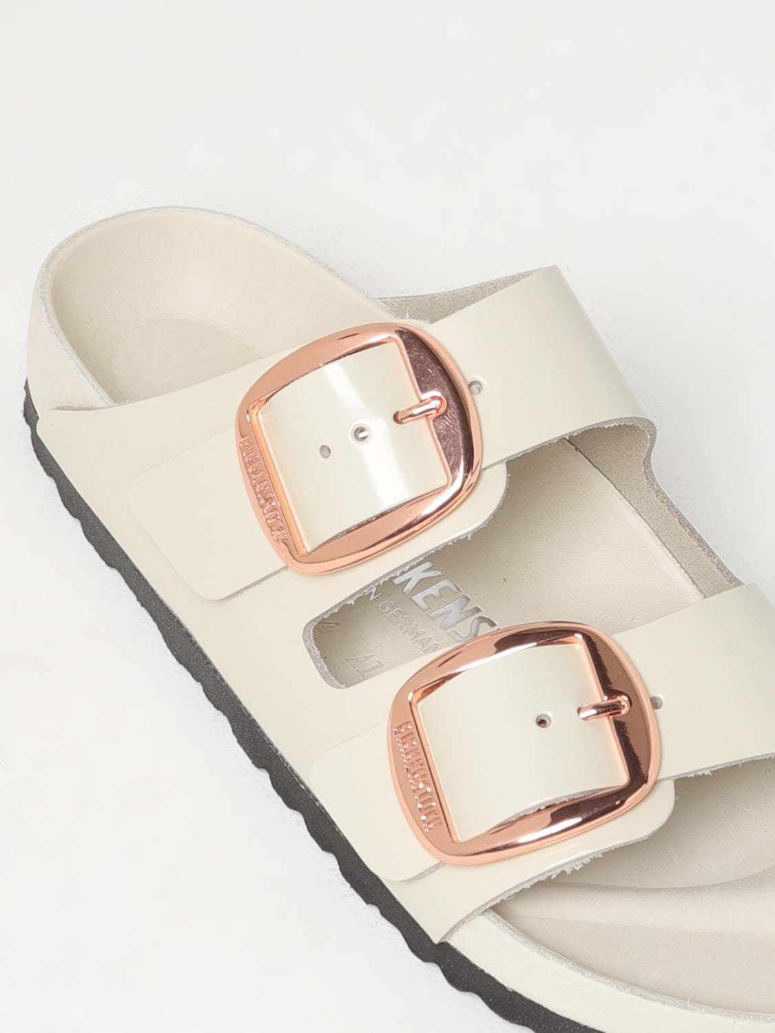 BIRKENSTOCK FLAT SANDALS: Flat sandals woman Birkenstock, White - Img 4