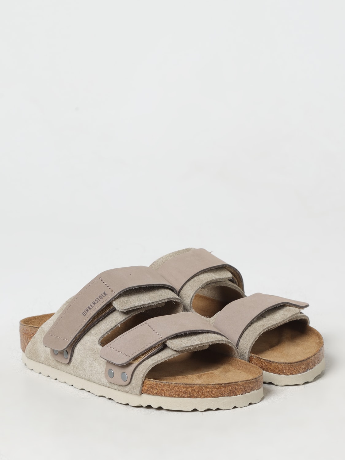 BIRKENSTOCK SANDALES PLATES: Sandales plates femme Birkenstock, Gris - Img 2