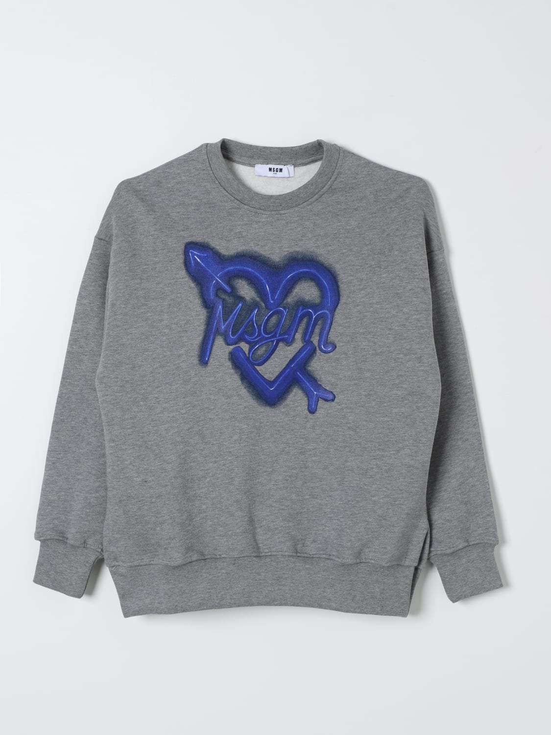 MSGM KIDS SWEATER: Sweater kids MSGM Kids, Grey - Img 1