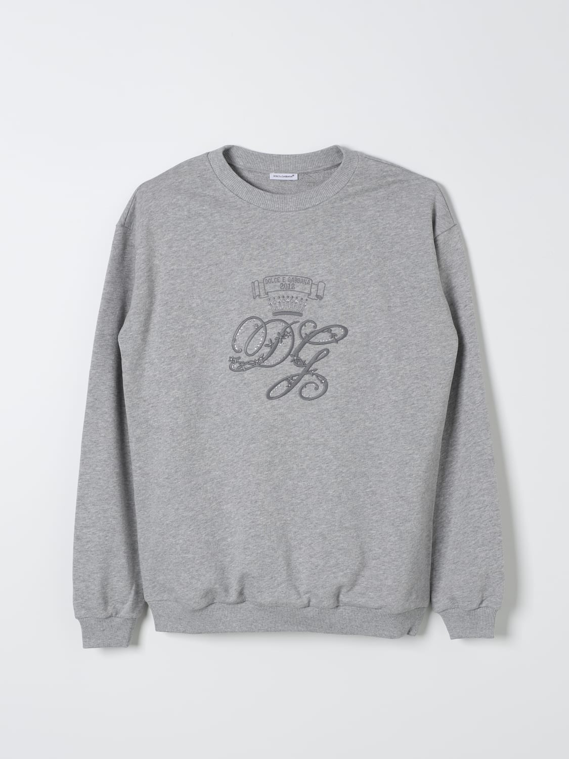 DOLCE & GABBANA PULLOVER: Pullover kinder Dolce & Gabbana, Grau - Img 1