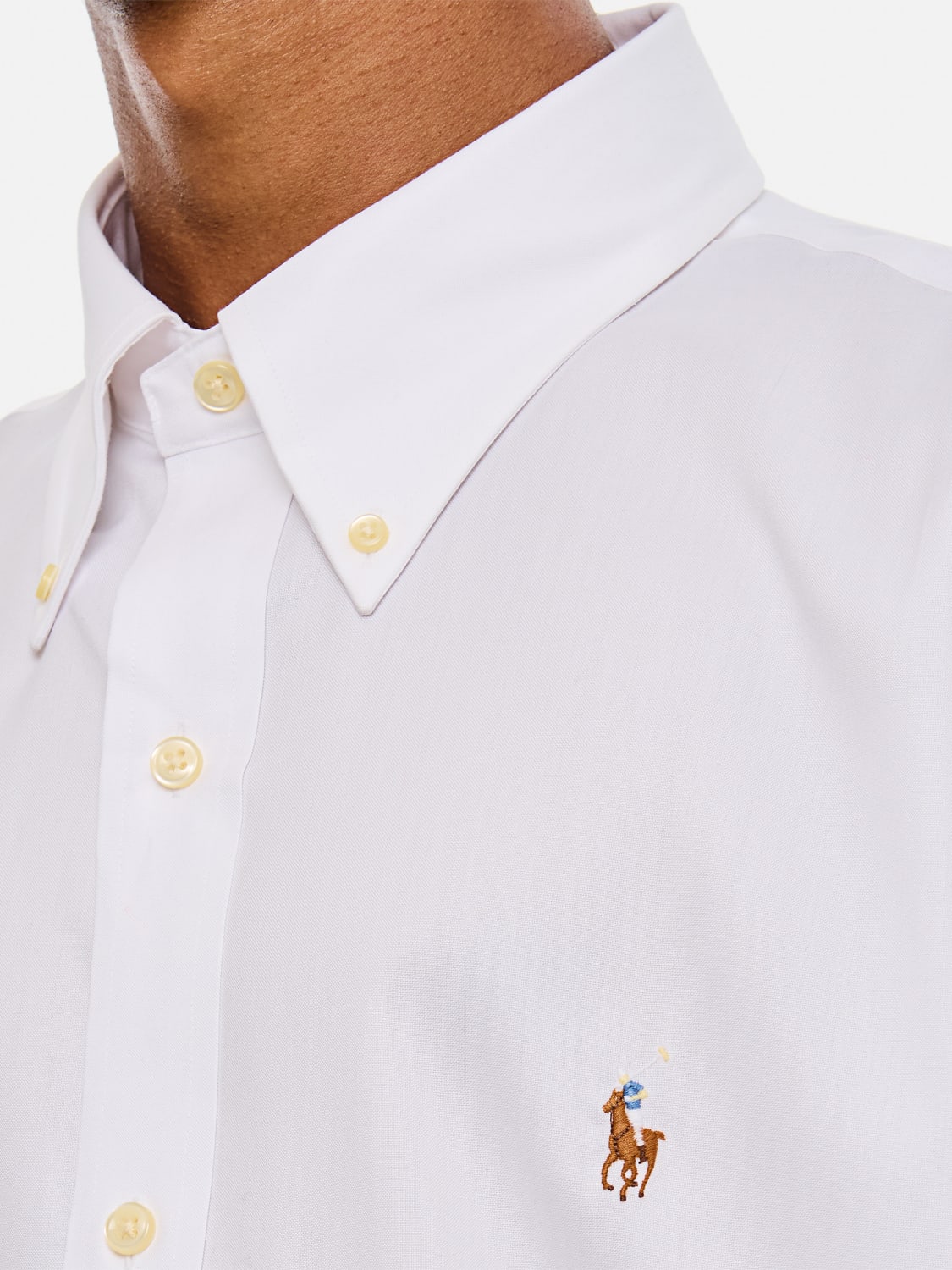 POLO RALPH LAUREN SHIRT: Shirt men Polo Ralph Lauren, White - Img 4