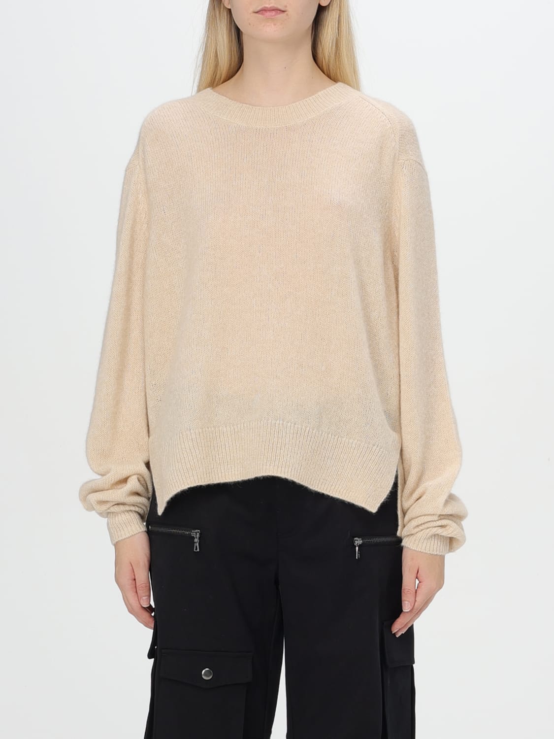 ISABEL MARANT MAGLIA: Pullover Isabel Marant in misto lana , Beige - Img 1