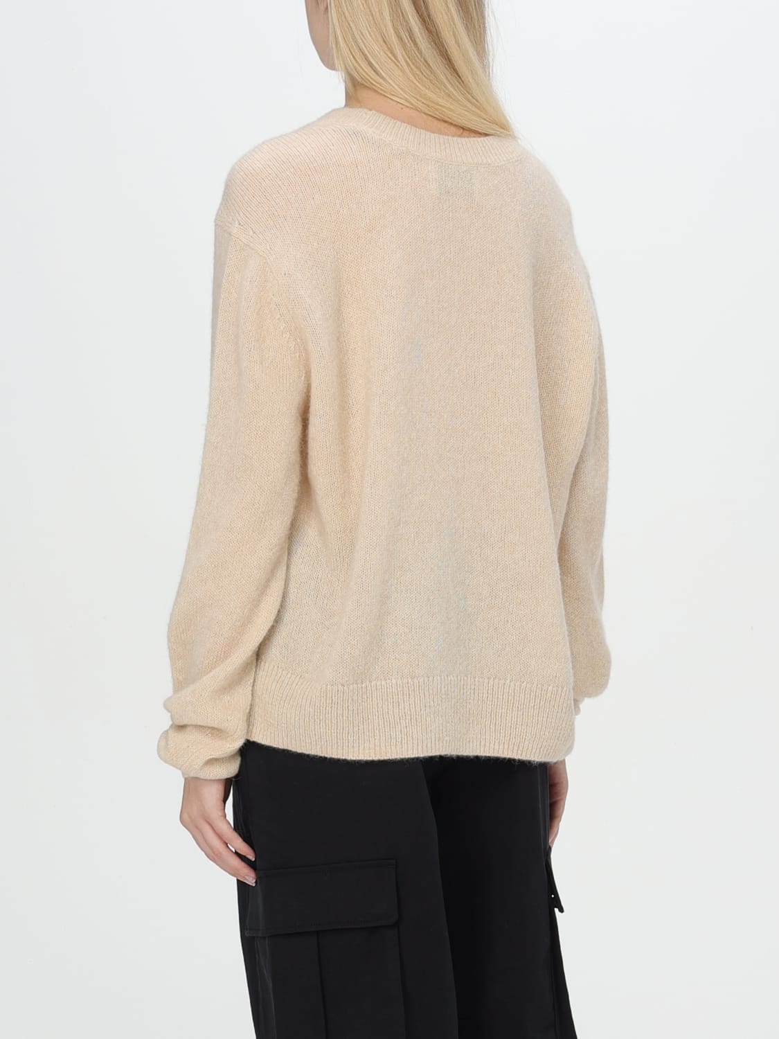 ISABEL MARANT MAGLIA: Pullover Isabel Marant in misto lana , Beige - Img 3