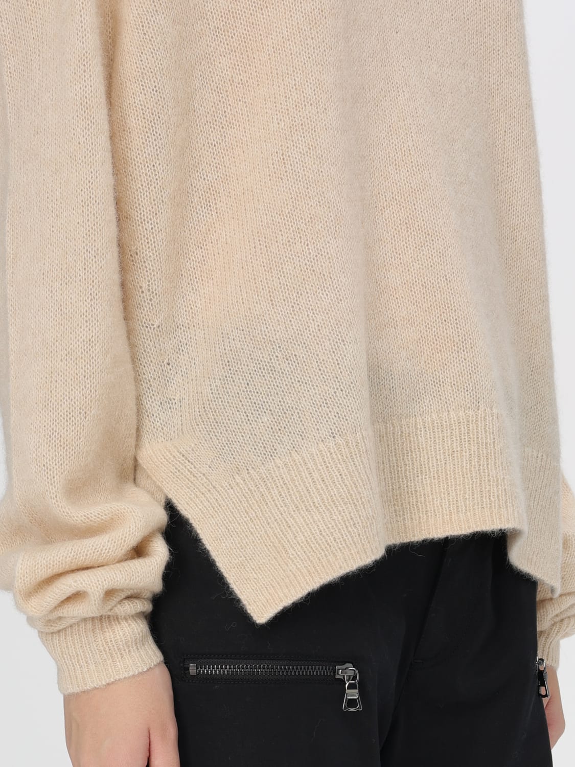 ISABEL MARANT MAGLIA: Pullover Isabel Marant in misto lana , Beige - Img 4