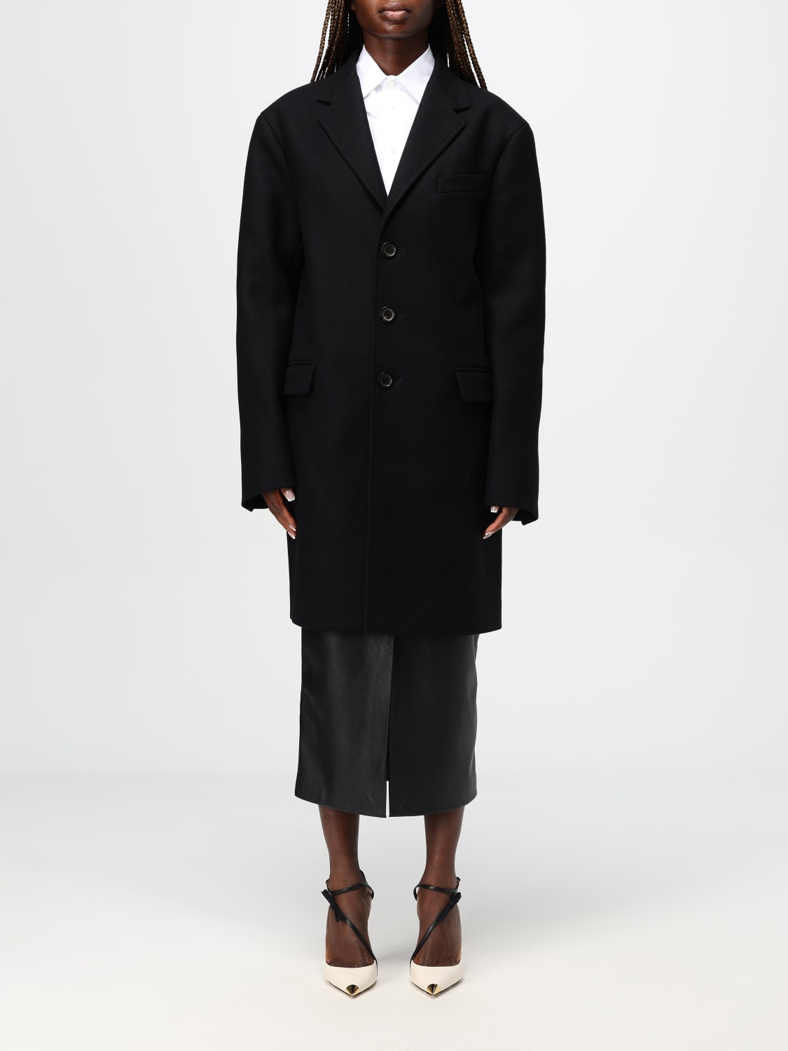 DSQUARED2 COAT: Coat woman Dsquared2, Black - Img 1