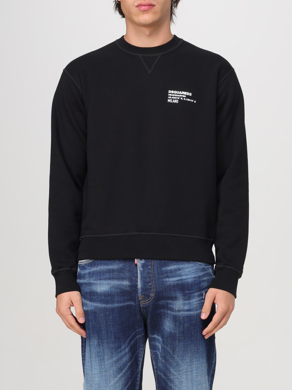 Giglio Felpa basic Dsquared2 in cotone