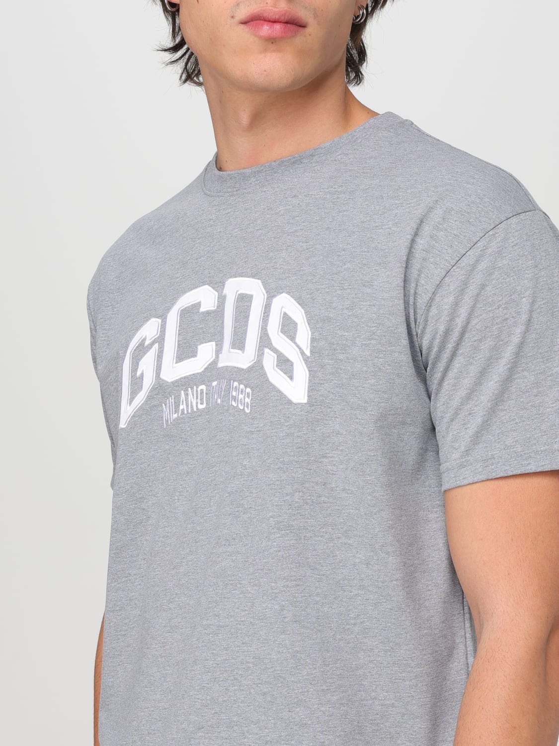 GCDS T-SHIRT: T-shirt men GCDS, Grey - Img 3