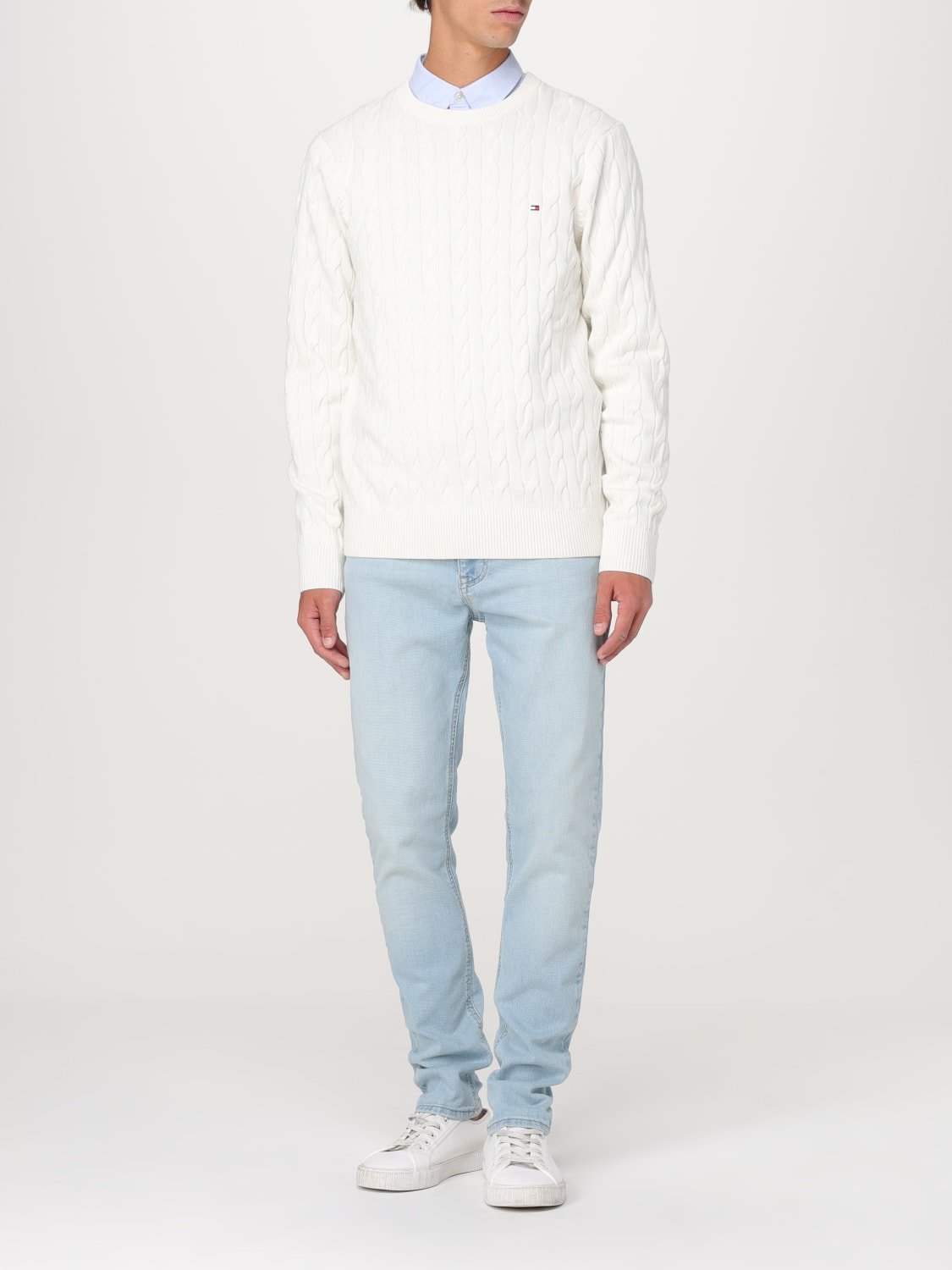 TOMMY HILFIGER SWEATER: Sweater men Tommy Hilfiger, Ivory - Img 2