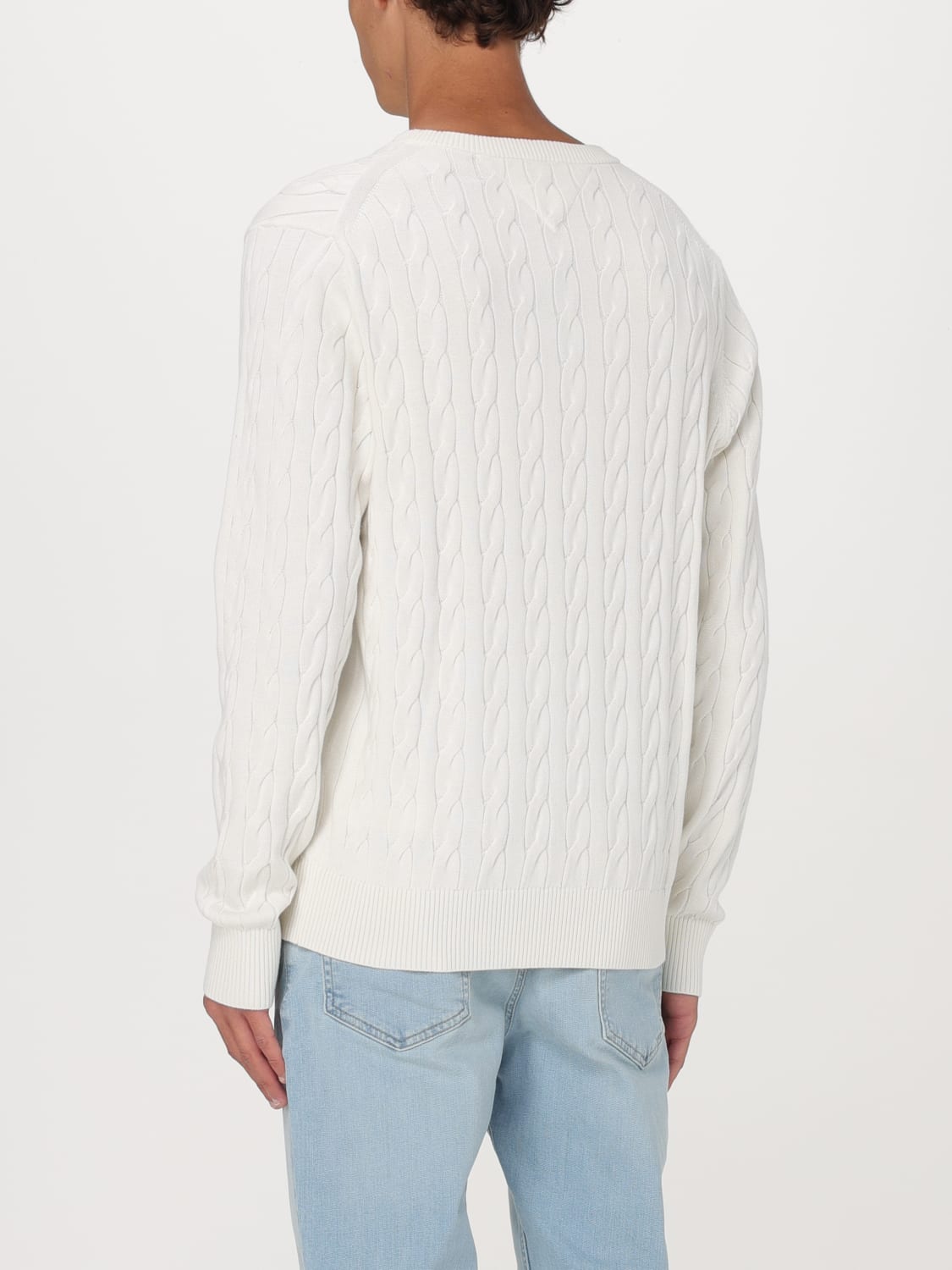 TOMMY HILFIGER SWEATER: Sweater men Tommy Hilfiger, Ivory - Img 3