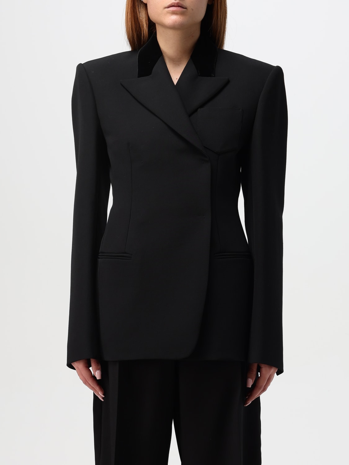 アウターその他 SPORTMAX Woman Blazer Black 2422046033600 004 Sportmax Outlet: women's blazer - Black | Sportmax blazer
