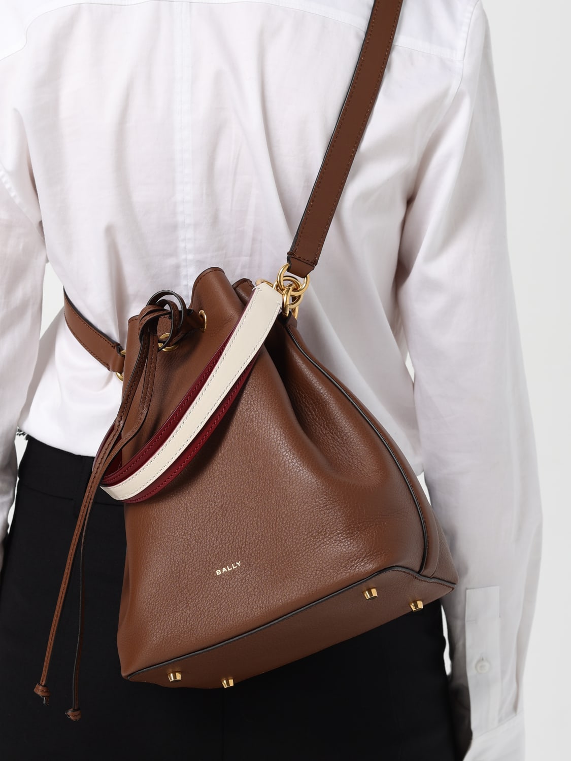 BALLY HANDBAG: Crossbody bags woman Bally, Brown - Img 2