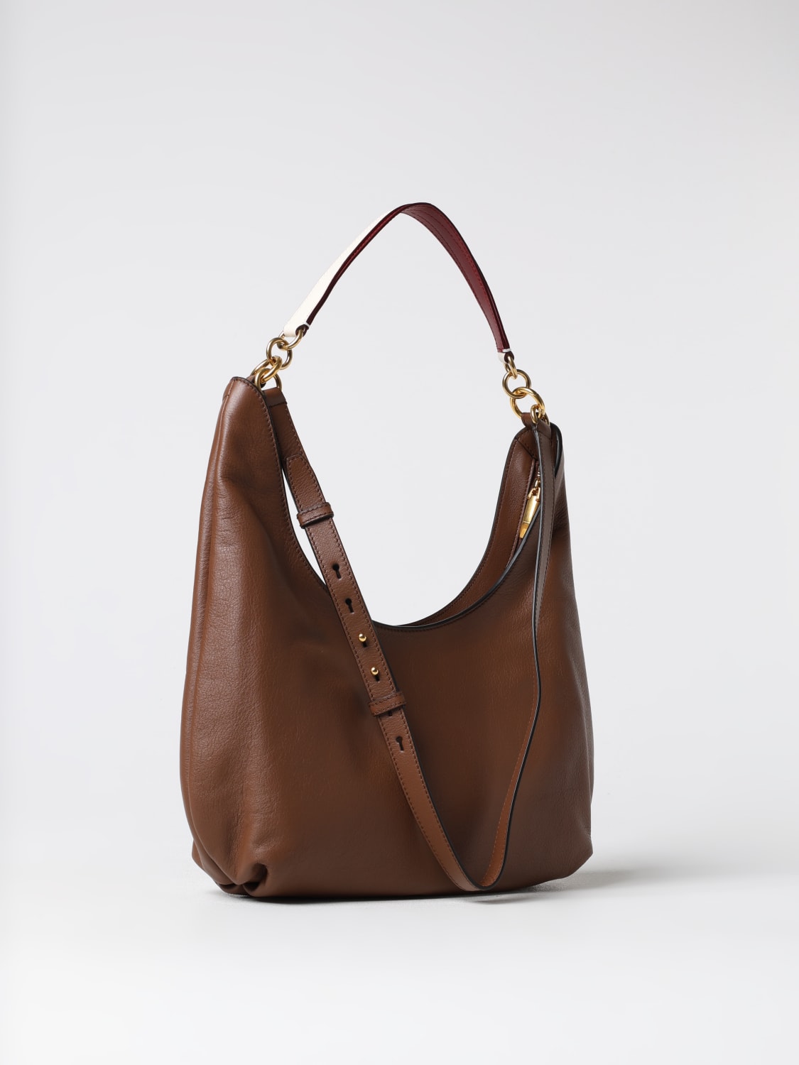 BALLY BORSA A SPALLA: Borsa Bally in pelle a grana , Marrone - Img 3