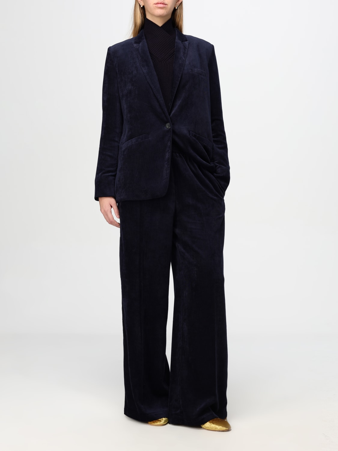 FORTE FORTE Veste femme Bleu Blazer Forte Forte 12848MYJACKET en ligne sur GIGLIO.COM