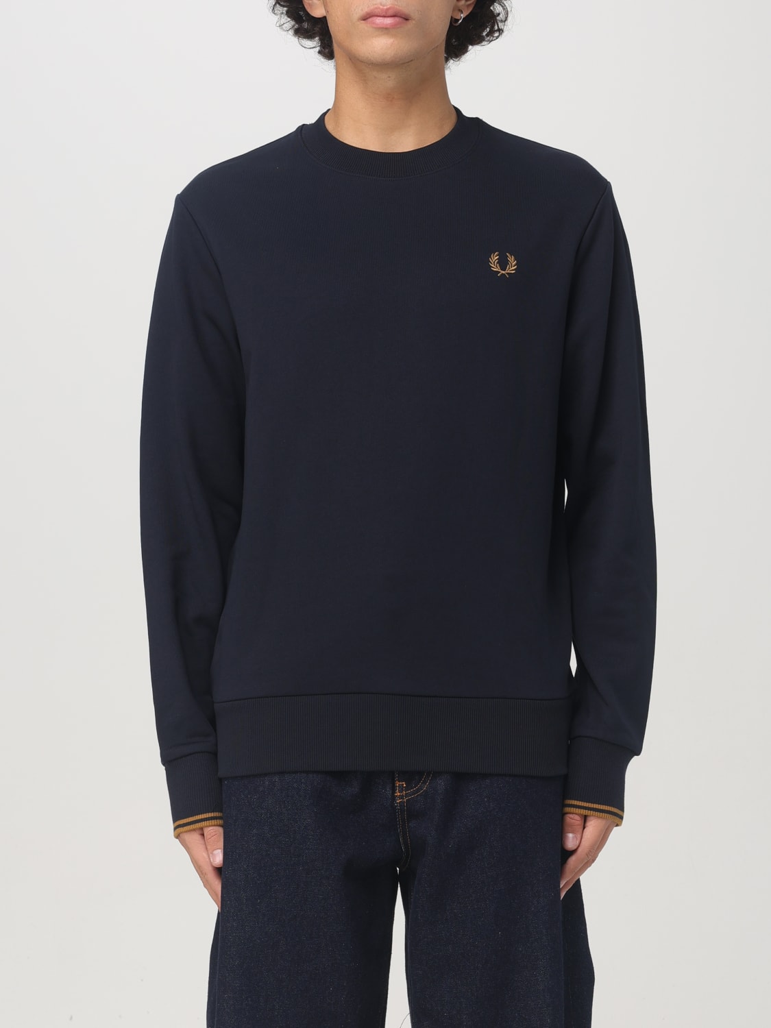 FRED PERRY SUDADERA: Sudadera hombre Fred Perry, Azul Oscuro - Img 1
