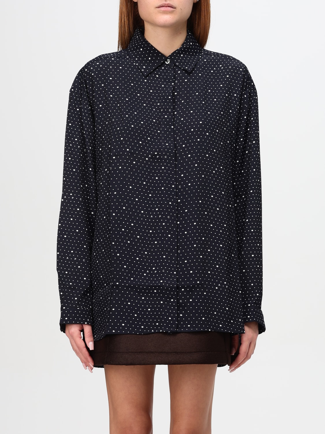 A.P.C. SHIRT: Shirt woman A.P.C., Navy - Img 1