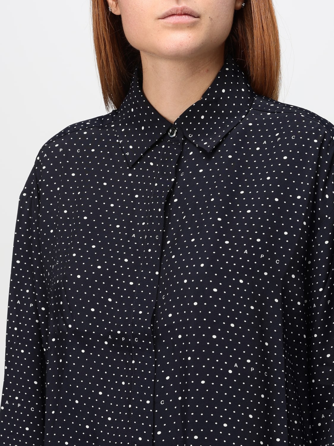 A.P.C. SHIRT: Shirt woman A.P.C., Navy - Img 3