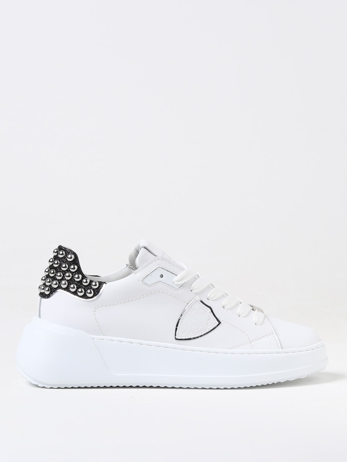 Giglio Sneakers Temple Philippe Model in pelle con borchie