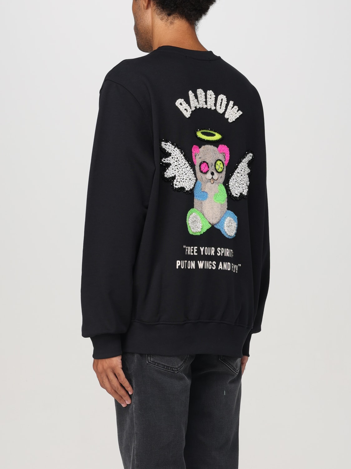 【BARROW】Sweatshirt Men Barrow Barrow Outlet: Sweatshirt men - Black | Barrow sweatshirt