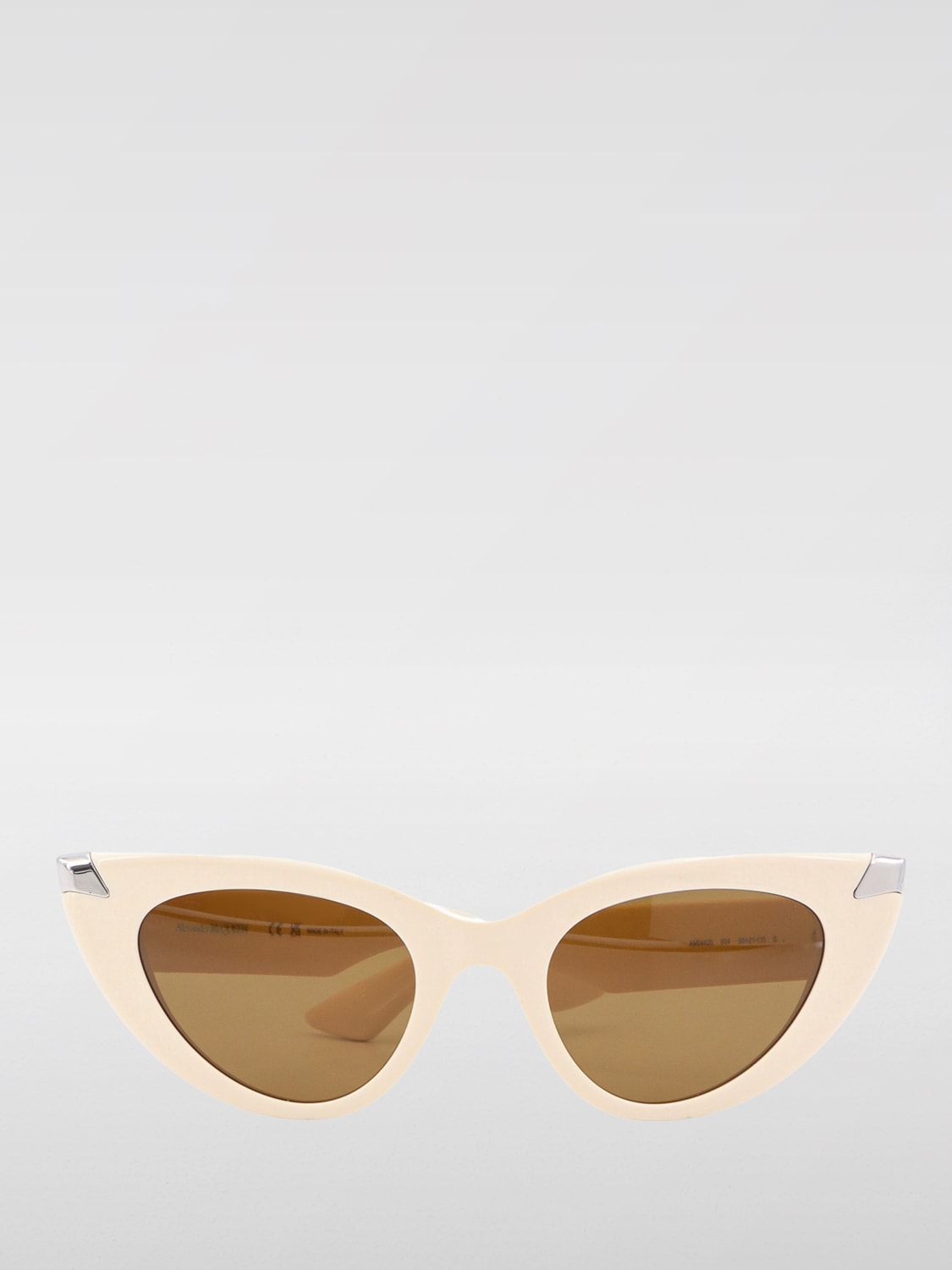 ALEXANDER MCQUEEN OCCHIALI DA SOLE: Occhiali da sole Punk Rivet cat-eye Alexander McQueen, Beige - Img 2