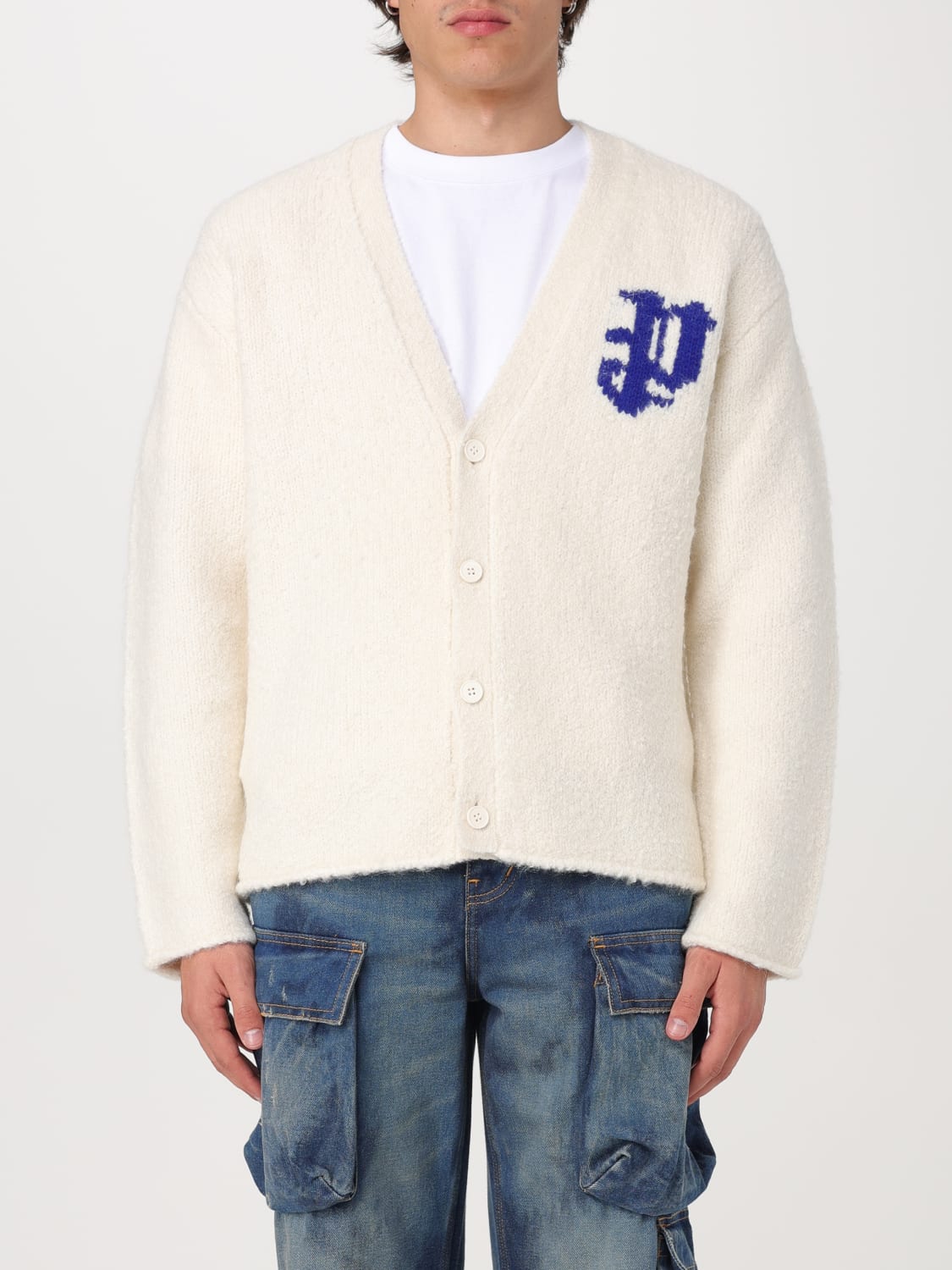 Giglio Cardigan Purple Brand in misto lana