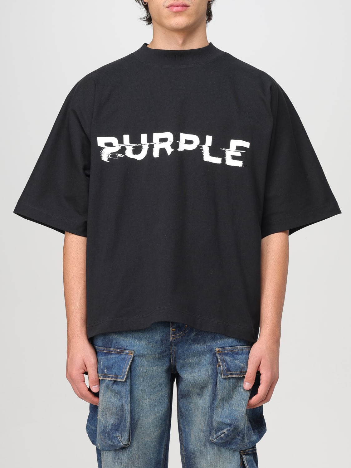 Giglio T-shirt Purple Brand in cotone con logo