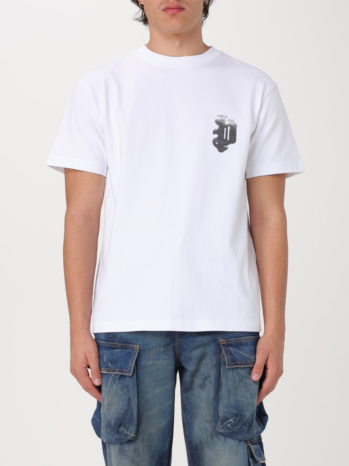 Giglio T-shirt Purple Brand in cotone con stampa logo