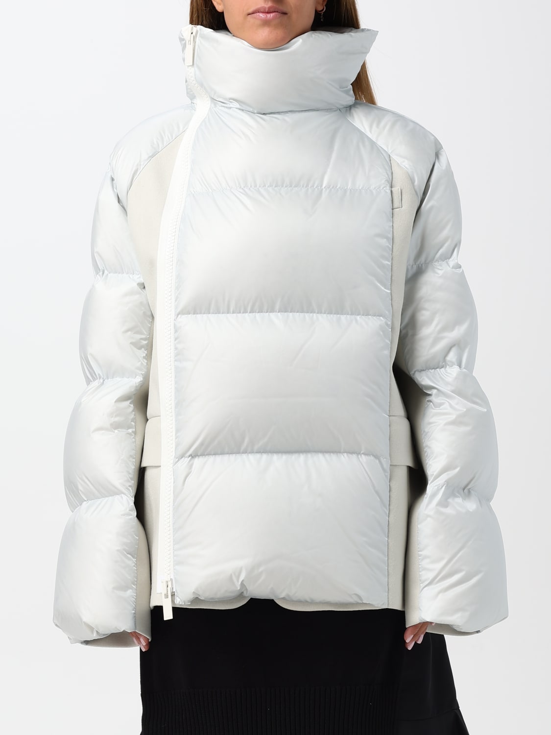 SACAI JACKET: Jacket woman Sacai, Grey - Img 1