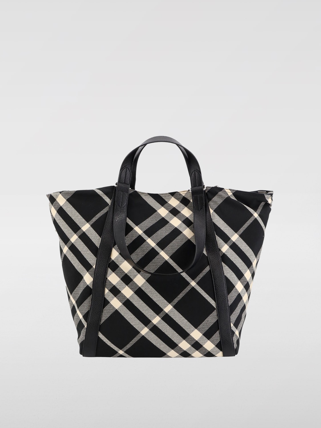 Giglio Borsa Burberry in misto cotone jacquard