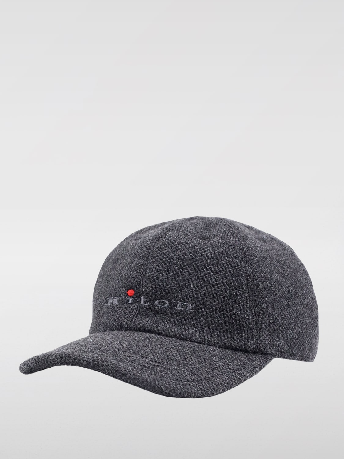 Giglio Cappello Kiton in cashmere con logo ricamato