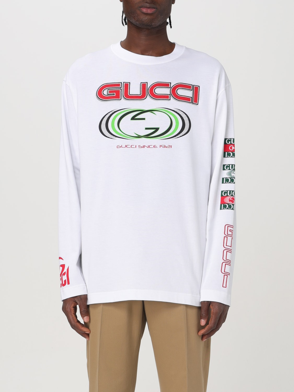 GUCCI T-SHIRT: T-shirt men Gucci, White - Img 1