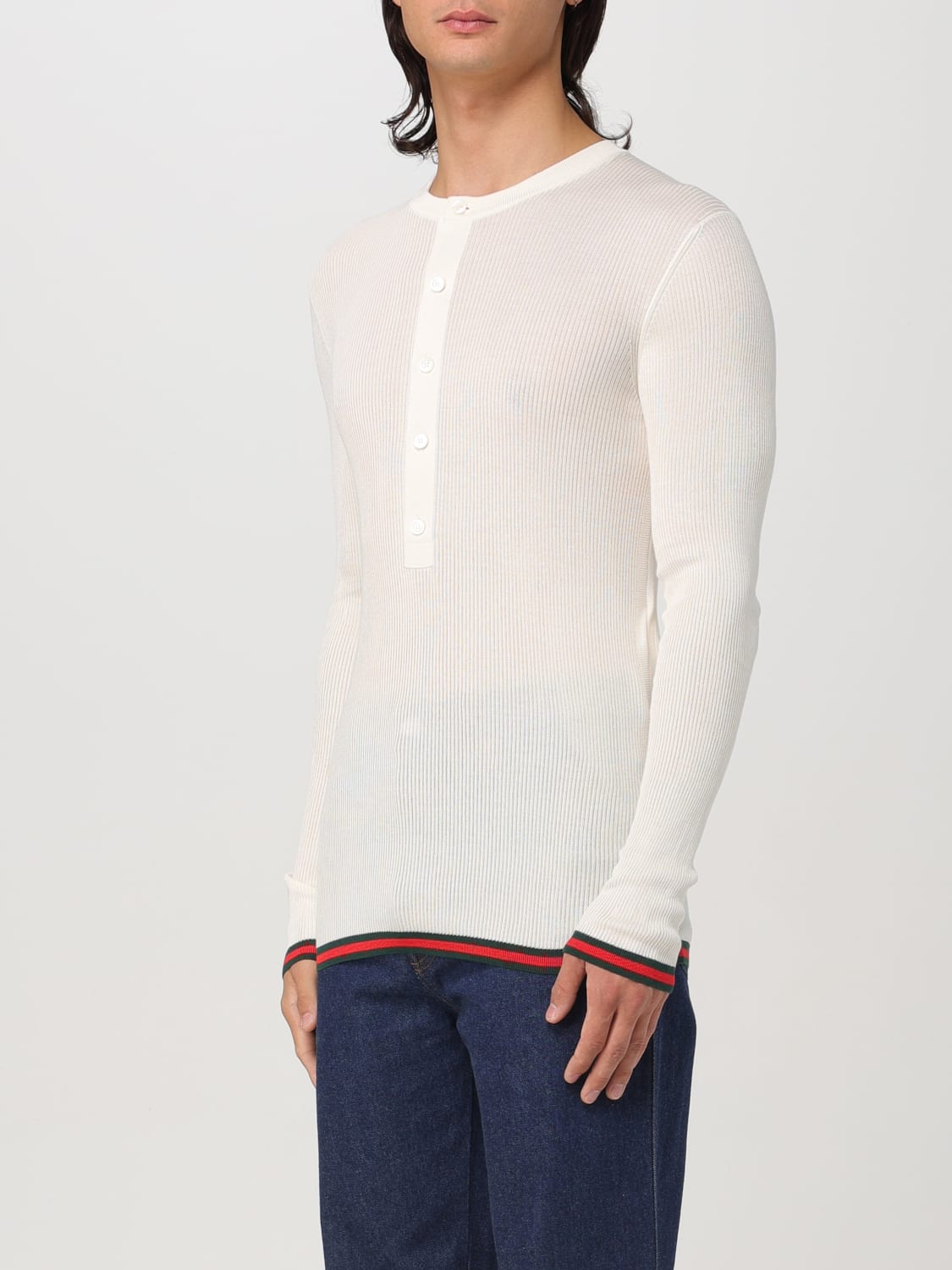 GUCCI SWEATER: Sweater men Gucci, White - Img 4