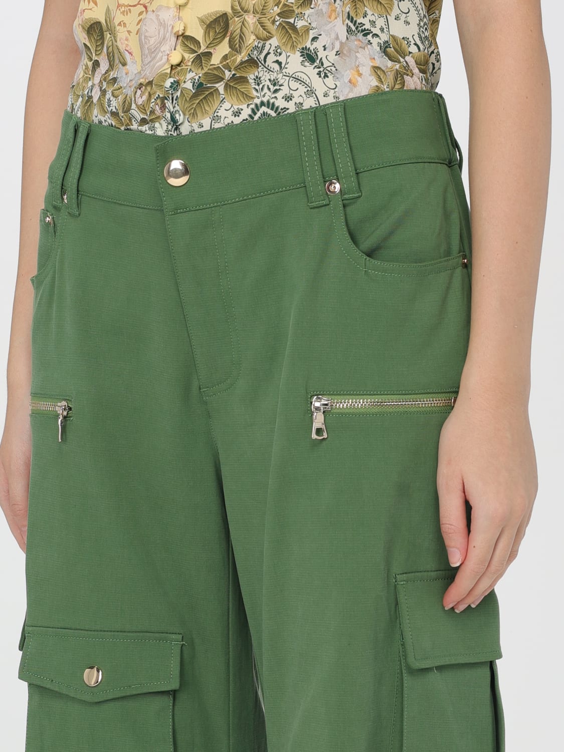 ALICE+OLIVIA PANTALON: Pantalon femme Alice+olivia, Vert - Img 4