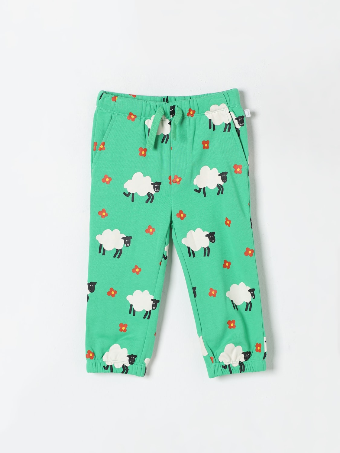 STELLA MCCARTNEY KIDS 팬츠: 팬츠 남아 Stella McCartney Kids, 그린 - Img 1