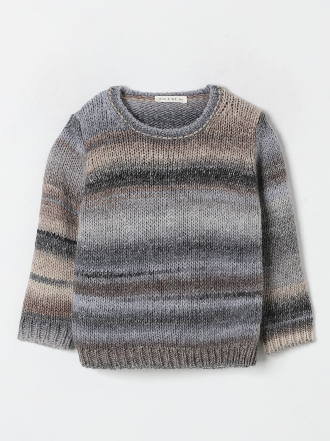 ZHOE & TOBIAH SWEATER: Sweater kids Zhoe & Tobiah, Grey - Img 1