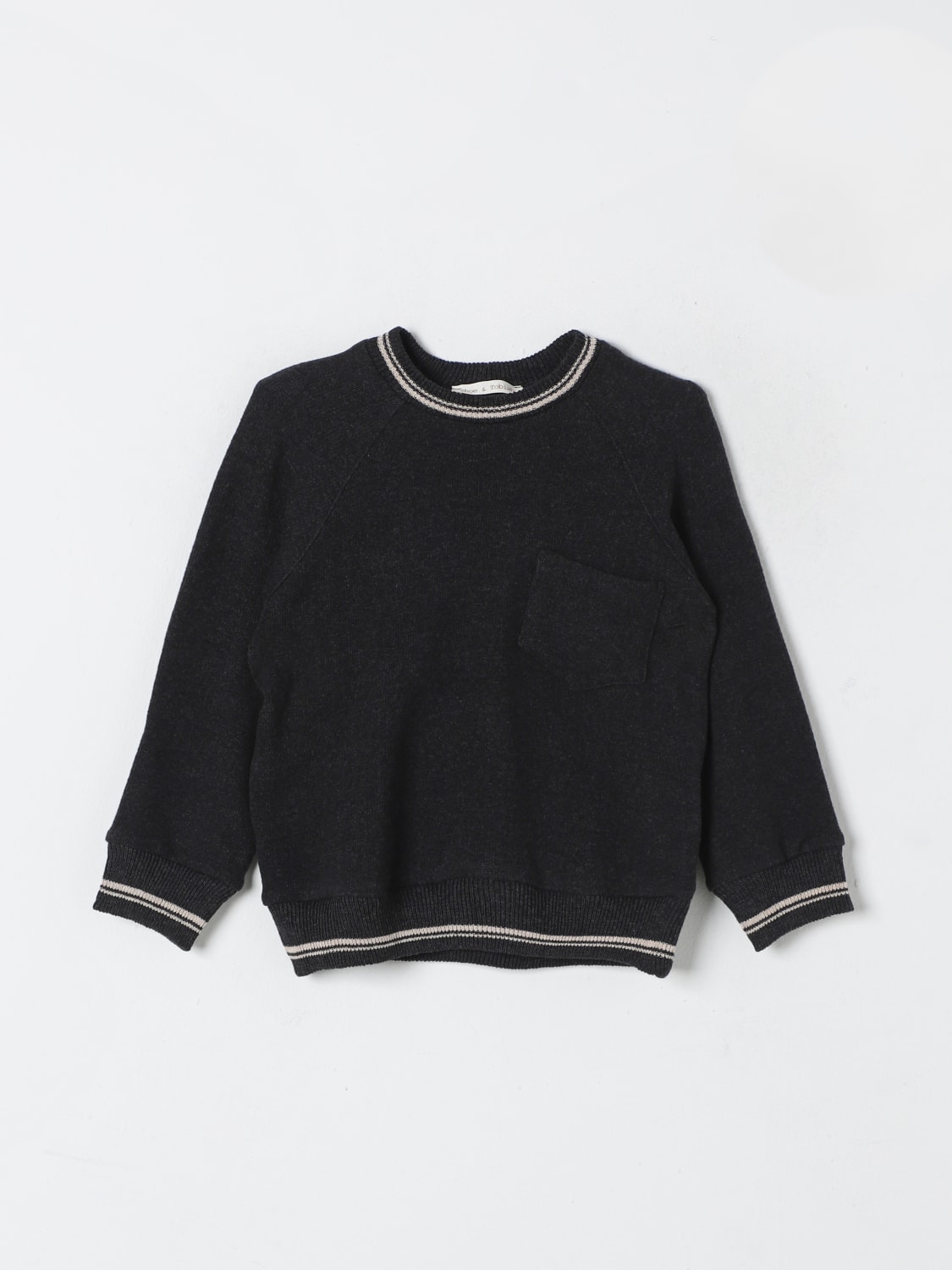 ZHOE & TOBIAH SWEATER: Sweater kids Zhoe & Tobiah, Grey - Img 1