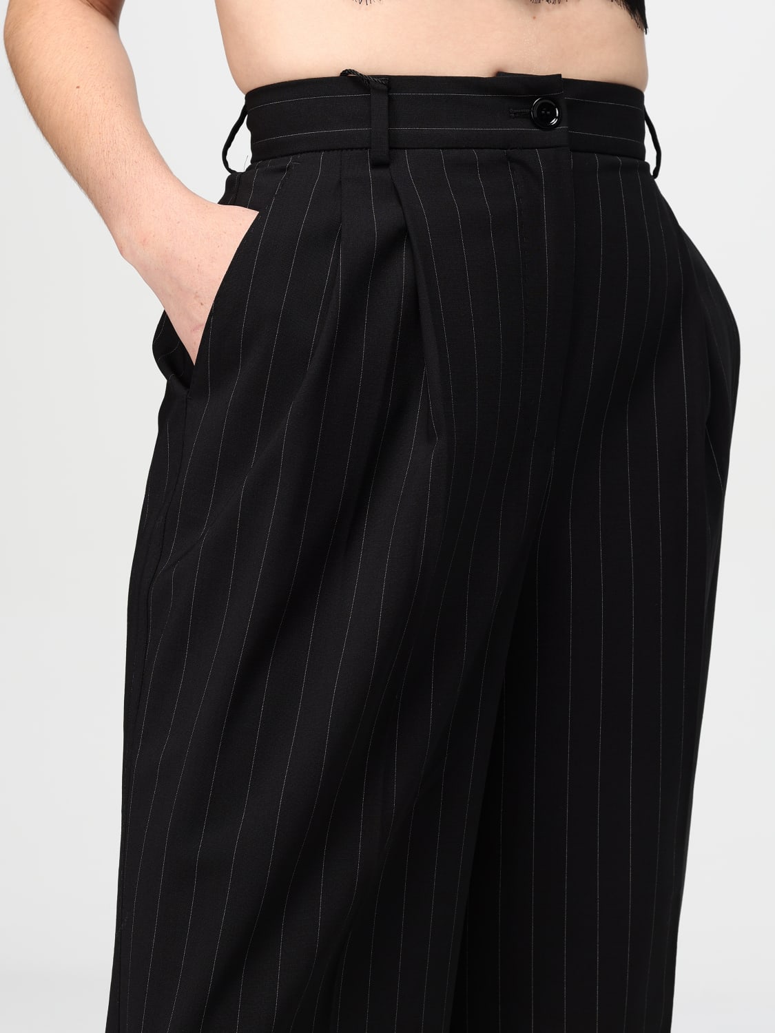 DOLCE & GABBANA PANTALONI: Pantalone Dolce & Gabbana in lana vergine , Rigato - Img 5