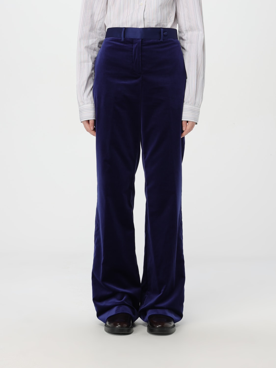 PAUL SMITH PANTS: Pants woman Paul Smith, Blue - Img 1