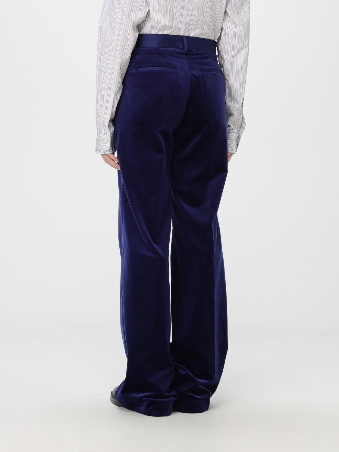 PAUL SMITH PANTS: Pants woman Paul Smith, Blue - Img 3