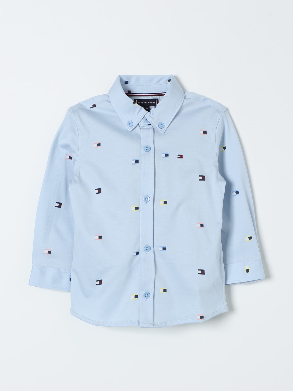 TOMMY HILFIGER SHIRT: Shirt kids Tommy Hilfiger, Sky Blue - Img 1