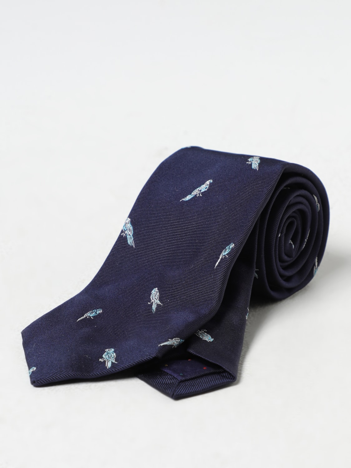 PAUL SMITH CRAVATTA: Cravatta Paul Smith in seta jacquard , Blue - Img 1